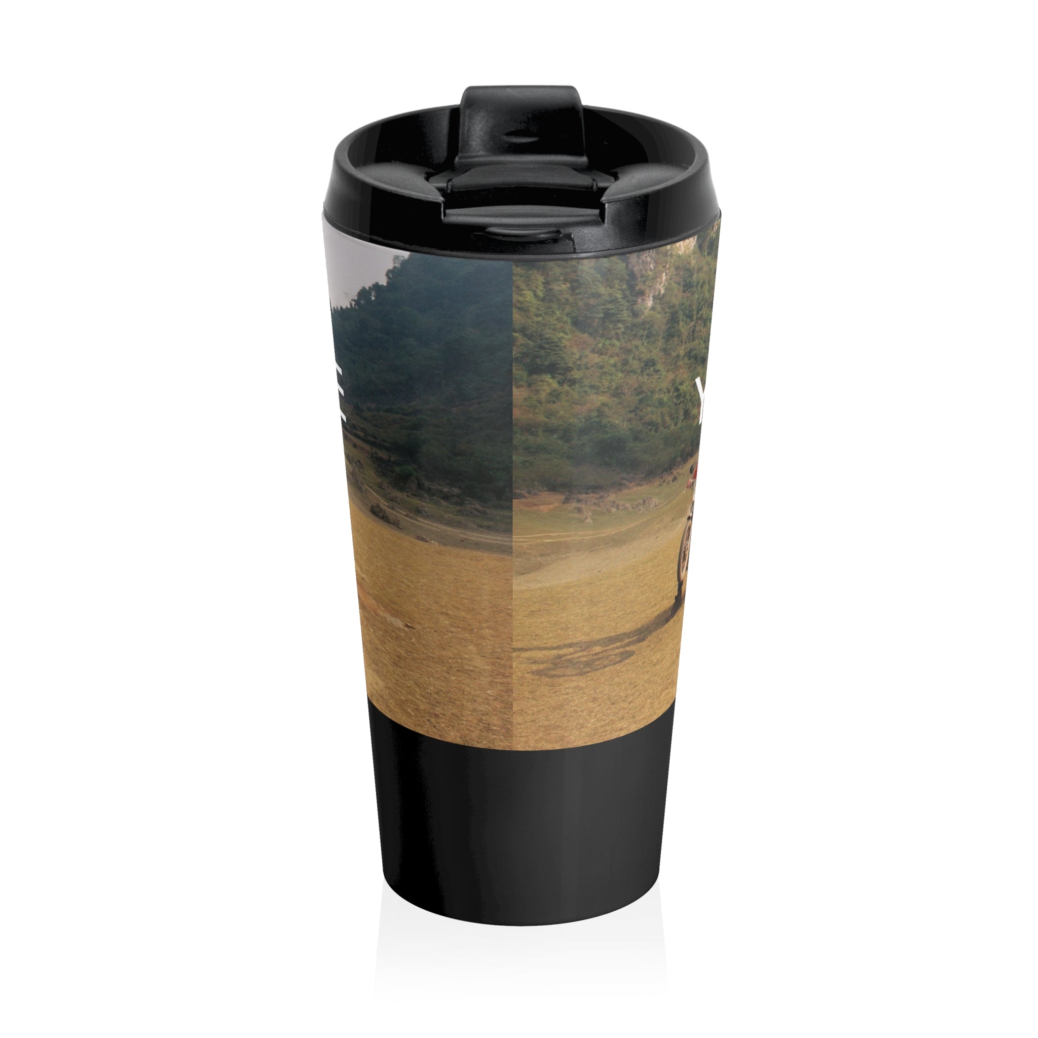 "Mama's Homestay" Ha Giang Loop Motorcycle Tour Travel Mug - Upload Your Own Photo